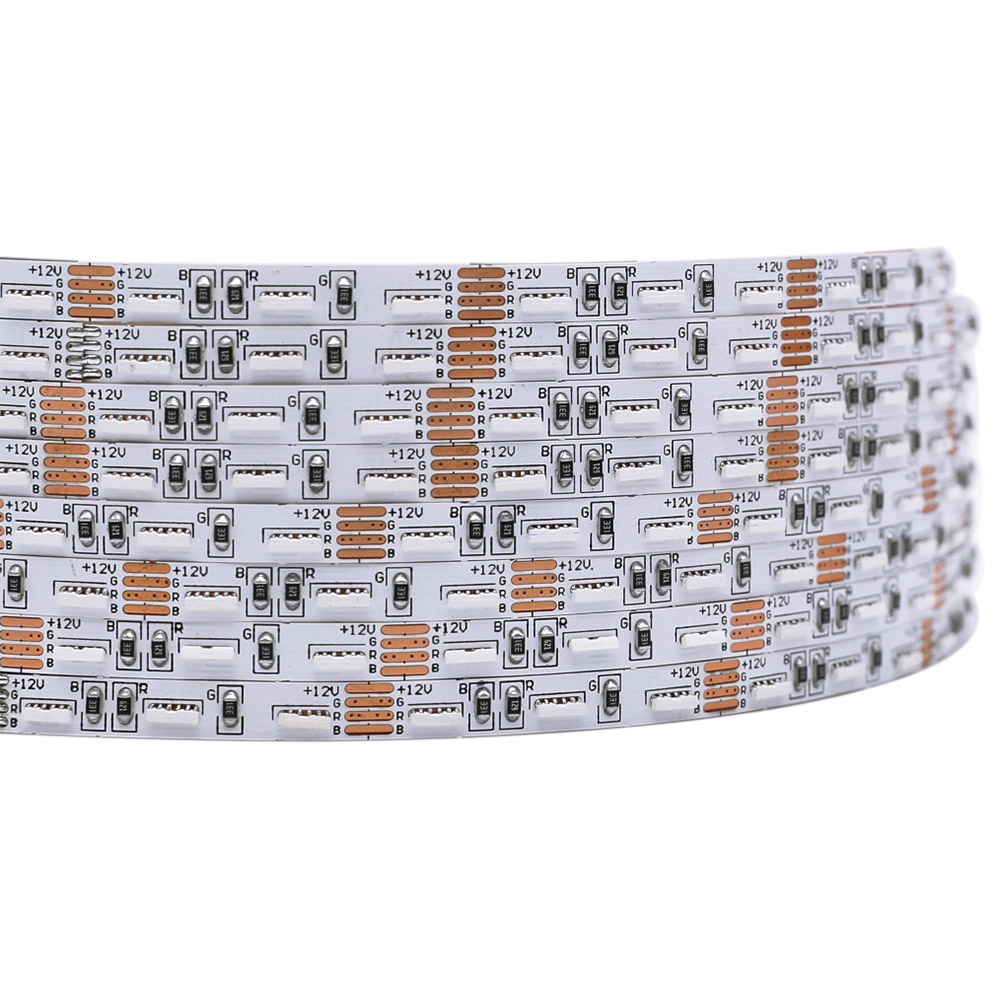 5mm Ultra Narrow Side Emitting RGB LED Strip Lights Multi-Color - DC12V 450LEDs 16.4ft